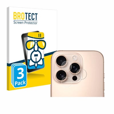 Screenprotector 3 Stuks voor Apple iPhone 16 Pro Max (ALLEEN Camera Lens) Beschermglas transparant