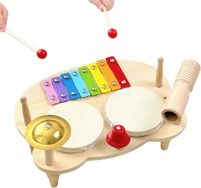 Houten Percussie Instrument - Muziekinstrument Kinderen - Creatief Spelen - Multifunctioneel Ontwerp - 36 x 268 x 55 cm