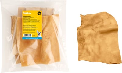 Boomy - Runderkophuid platen - 20 x 20cm - Hondensnacks - Natuurlijke kauwsnacks - Kauwstaaf hond - Harde hondensnoepjes - 3st