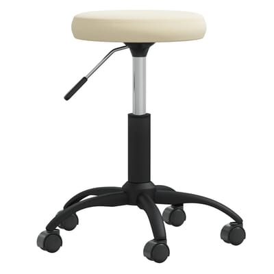 Vidaxl Chaise de Table, Crème, Recouverte de Velours