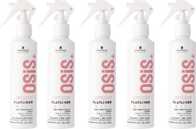Schwarzkopf Professional OSiS+ Flatliner Shine Hittebescherming - voordeelverpakking - 5 x 200ml