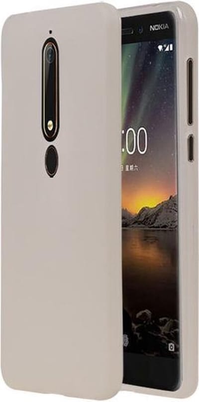 Wit TPU back case cover Hoesje voor Nokia 6 2018