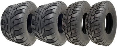 21x7.00-10 & 20x11.00-9 OBOR Beast 6-laags tubeless banden, goedgekeurd voor de openbare weg (set van 4)