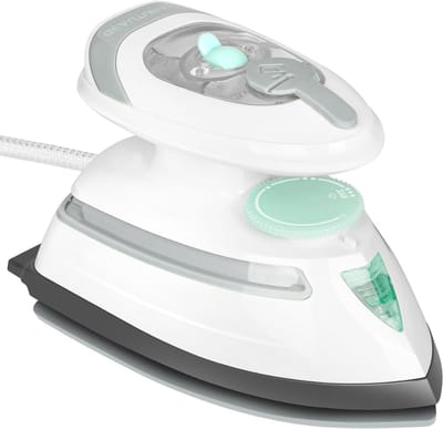 Aura® Reisstrijkijzer - Draagbare strijkmachines - Mini Strijkijzer - Stoomstrijkijzer Travel - Wit - 18cm x 13cm x 11cm