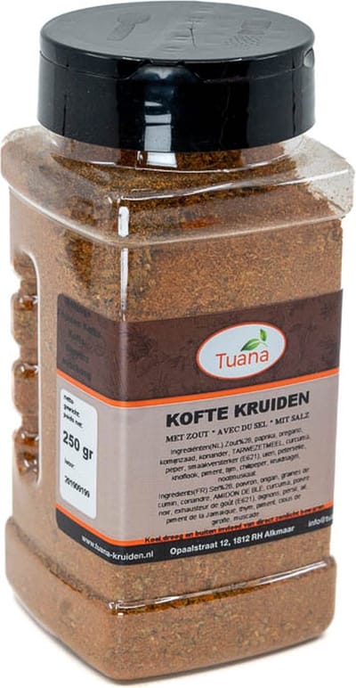 Tuana Kruiden - Kofte Kruiden Zonder Zout - Strooibus 120 Gram - MP-K-0057