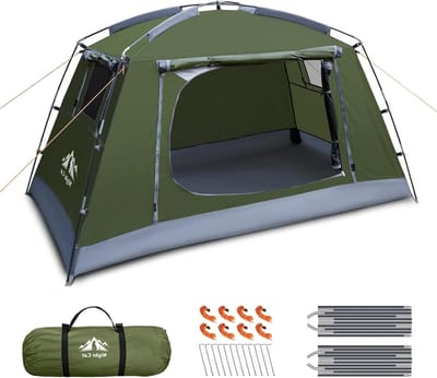 Lichtgewicht en Waterdichte Koepeltent voor 2 Personen: Ideaal voor Kamperen, Wandelen en Festivals in 3 Seizoenen