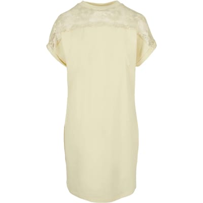 Urban Classics - Lace Tee Korte jurk - XS - Geel