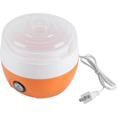 1L Elektrische Automatische Yoghurtmaker Machine Yoghurt DIY Gereedschap Plastic Container  (Oranje)