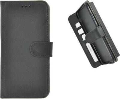 Geschikt voor iphone XR hoes zwart fashion cover Pearlycase wallet book case