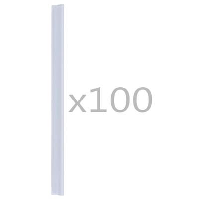 vidaXL - 100 - st - Schuttingstrookklemmen - PVC - transparant