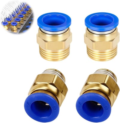 Directe rechte mannelijke draad 1/4 inch PT 10mm, pneumatische snelkoppeling voor slang, directe verbinding voor perslucht en luchtcompressoren