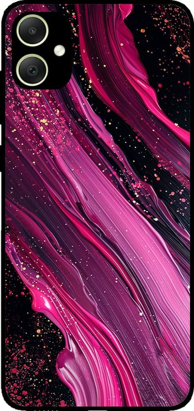 Smartphonica Telefoonhoesje geschikt voor Samsung Galaxy A05 met marmer opdruk - TPU backcover case marble design - Paars Roze geschikt voor Samsung Galaxy A05