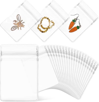 Kleine Plastic Zakjes - Opbergzakjes Ritssluiting - Kleine Spullen Opbergen - Transparant en Compact - 100 Stuks - Transparant