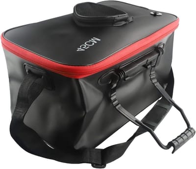 Opvouwbare Visemmer - Aas Container - Levende Vis Opslag - Waterdicht EVA Materiaal - 45 cm - Zwart