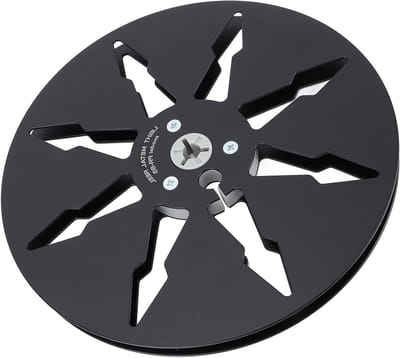 Lege Tape Haspel - Aluminium Reel - Opnemen Geluid - Robuuste Constructie - 7 Inch Diameter - Zwart