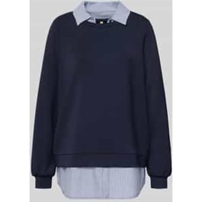 sweatshirt met geribde boorden Model 'BANU'