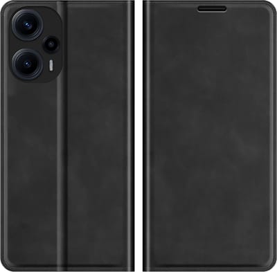Cazy hoesje geschikt voor Xiaomi Poco F5 - Hoesje met Pasjeshouder - Luxe Book Case - Zwart