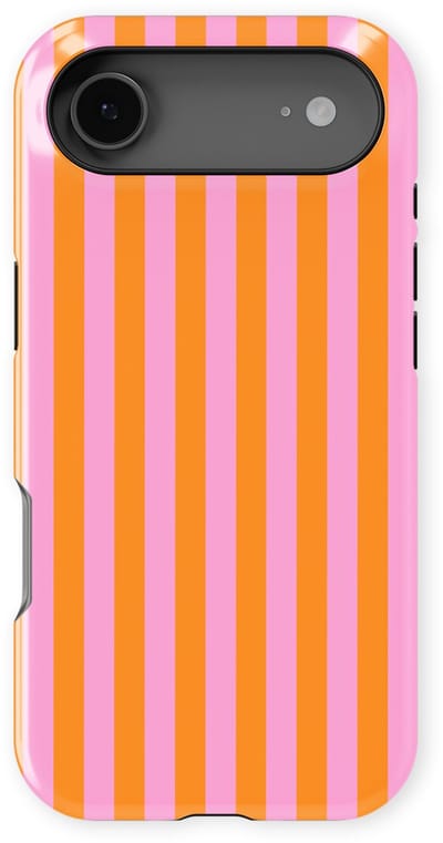 DripCase Gestreept Hoesje geschikt voor iPhone 17 Air | Backcover met Mag | Stripes Motief | Trendy Case geschikt voor iPhone 17 Air met Strepen Bubble Beam