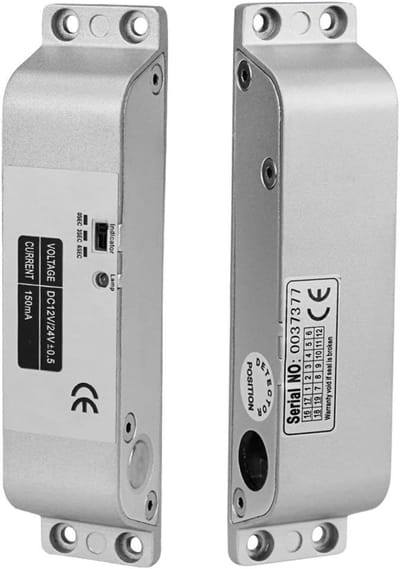 Elektrische Drop Bolt Lock DC 12 V Fail Safe NC Mode - Elektronische Deurslot voor Toegangscontrole Beveiligingssysteem - Tijdvertraging