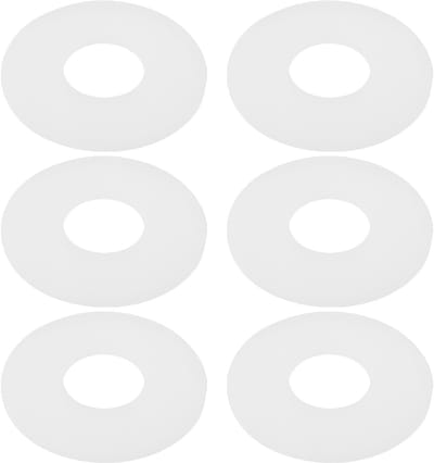 Dailygoods- Spoelklep Afdichting 6 Stuks - Siliconen Seal - Afdichting Pakking - Vervanging - Compatibel met TOTO THU128 - Afmetingen 9x3,5x0,3 cm - Afsluitring