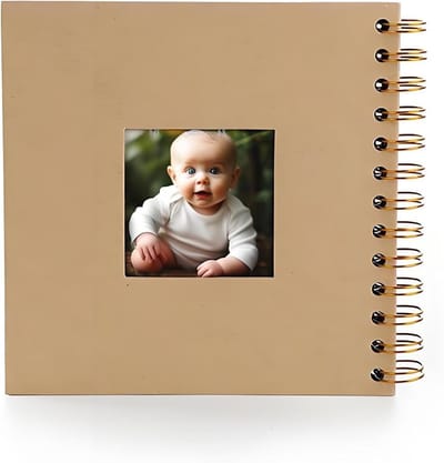 Creatief Fotoalbum met 20 Pagina's, Ringband voor Persoonlijke Ontwerpen, DIY Scrapbook voor Verjaardag, Afstuderen en Bruiloft