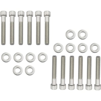 SBF INLAATSPRUITSTUK BOUTEN RVS KIT Vervanging voor FORD 289 302 5.0L 351W SMALL BLOCK zilver