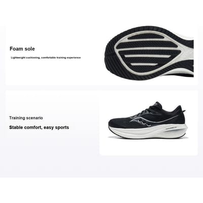 Saucony Triumph 21 Zwart Wit Heren Sneakers Grijs S20881-10 43 black