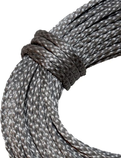 Dyneema Touw - Vliegertouw Haspel - Hijsen en Trekken - Lichtgewicht Staalkabel Vervanger - 7/64 inch - Zilver