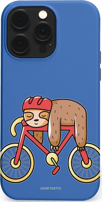 Casetastic hoesje geschikt voor Apple iPhone 14 Pro Max - MagSafe - Dubbellaagse bescherming - Lui op reis - Fashion Case - Lavendel