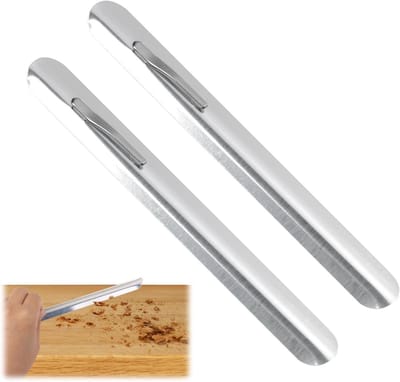 Tafelkruimelverzamelaar - Kruimelblik Tafelreiniger - Tafel Snel Schoonmaken - Gebogen Ontwerp - 2 stuks - Zilver