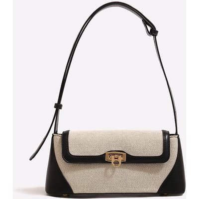 Zomer Veelzijdige Franse Retro Enkelschouder Okseltas, Lichte Luxe en Niche Baguettetas, Modieuze Handtas voor Vrouwen