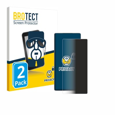 BROTECT - privacy screenprotector voor ZTE Nubia Red Magic 10S Pro - Folie Beschermfolie Blauwlichtfilter 2 Stuks