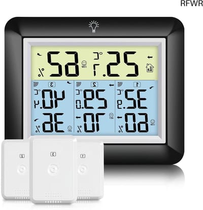 Weerstation Binnen en Buiten - Weerstation Draadloos Binnen Buiten - Weerstation met Buitensensor - Nauwkeurig