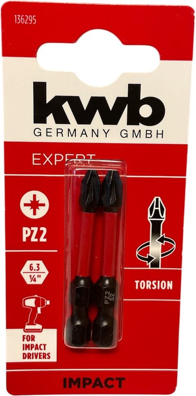 KWB 2 bitjes torsion 50 mm PZ2 s2