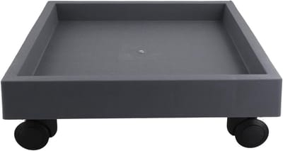Bloempot houder - Plantentrolley - Planten verplaatsen - Geen montage nodig - Interieur 27 cm - Grijs