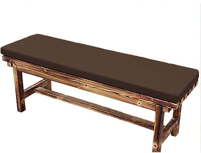 Tuinbank Kussen - Terrasmeubel Matras - Comfortabel Zitten - Waterafstotend Materiaal - 160 x 35 cm - Koffiebruin