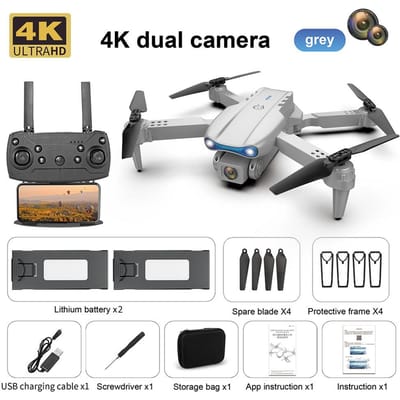 2025 NIEUWE K3 RC Drone 4K HD Luchtfotografie Enkele/Dubbele Camera Wifi FPV Obstakel Vermijding Zwaartekracht Sensing Quadcopter Opvouwbaar Vliegtuig Quadcopter Dual camera 2 battery
