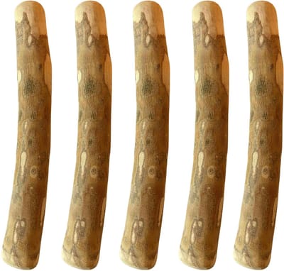 Boris & Lotje - Olijfhout kauwstaaf hond 100% natuurlijk maat L, 20-25 cm - vijf stuks - Olijfboom kauwstok
