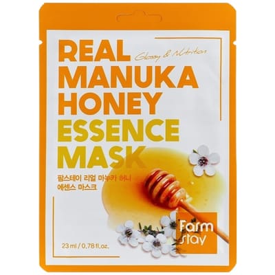 Echte Manuka Honing Essence Schoonheidsmasker, 1 Vel, 23 ml(0.78 fl oz) yellow