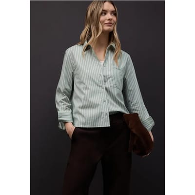 Gestreept overhemd blouse