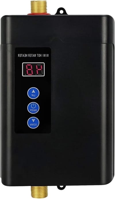 Onmiddellijke waterverwarmer, Huishoudelijke Mini-elektrische Boiler Instant Warmwaterboiler Waterwarme Verwarming Tankless For Kraankraan(Nero)
