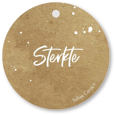 Tallies Cards - kadokaartjes  - bloemenkaartjes - Sterkte - Kraft Look a Like - set van 5 kaarten - condoleance - deelneming - gecondoleerd - afscheid - 100% Duurzaam