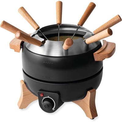 RONN® Kaasfondue Set - Fondue Set - Fondue - Zwart - ‎27cm x 20cm x 20cm