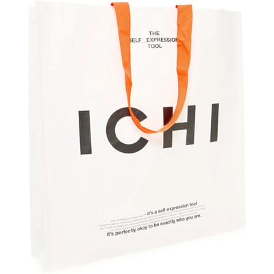 Vrouwelijke papieren tote bag Ichi