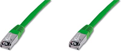 Digitus DK-1531-005/G RJ45 Netwerkkabel, patchkabel CAT 5e SF/UTP 0.50 m Groen 1 stuk(s)