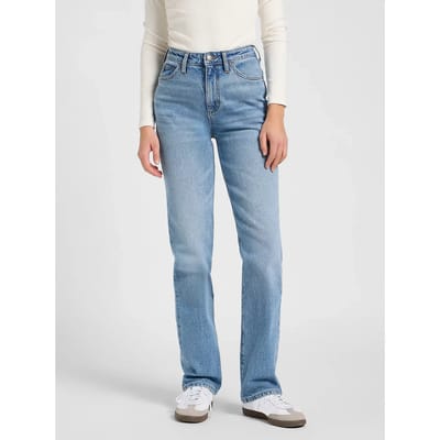 Lee June Jeans Dames - Broek - Lichtblauw - Maat 32