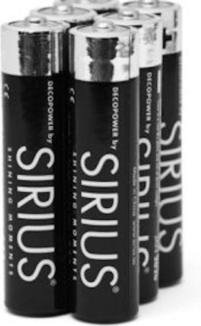 Sirius - 2 x 6 Batterijen - 12 x AAA - Super Alkaline