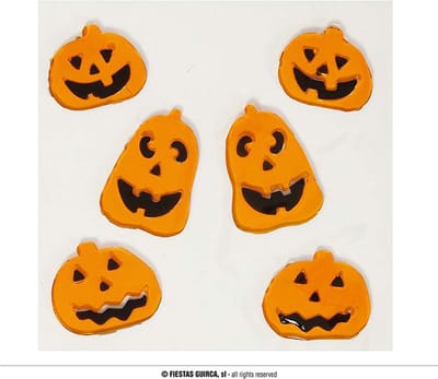 Fiestas Guirca - Raamdecoratie Gel Pompoen (20x20cm) - Halloween - Halloween Decoratie - Halloween Versiering