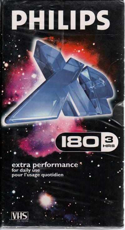 Philips VHS videoband XP tape - 180 minuten / 3 uur opnametijd - 1 stuk