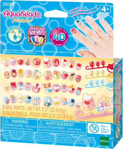 Aquabeads sprankelende navulling nagelset- 40 nagels voor Kinderen
